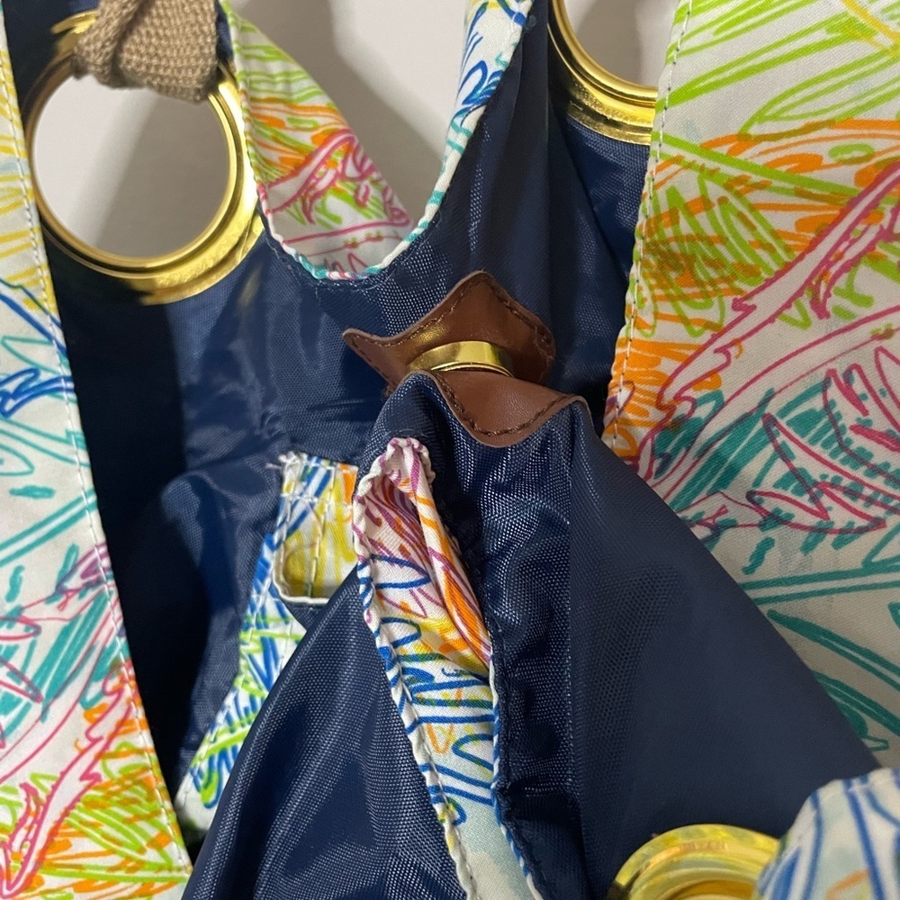 Large beach bag with palm tree designs by Peter Millar - Picture 12 of 15